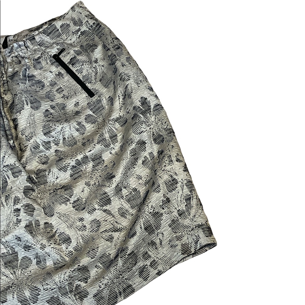 Lafayette 148 Dainty Floral Print Lined Cotton Career Office mini skirt - Picture 3 of 7